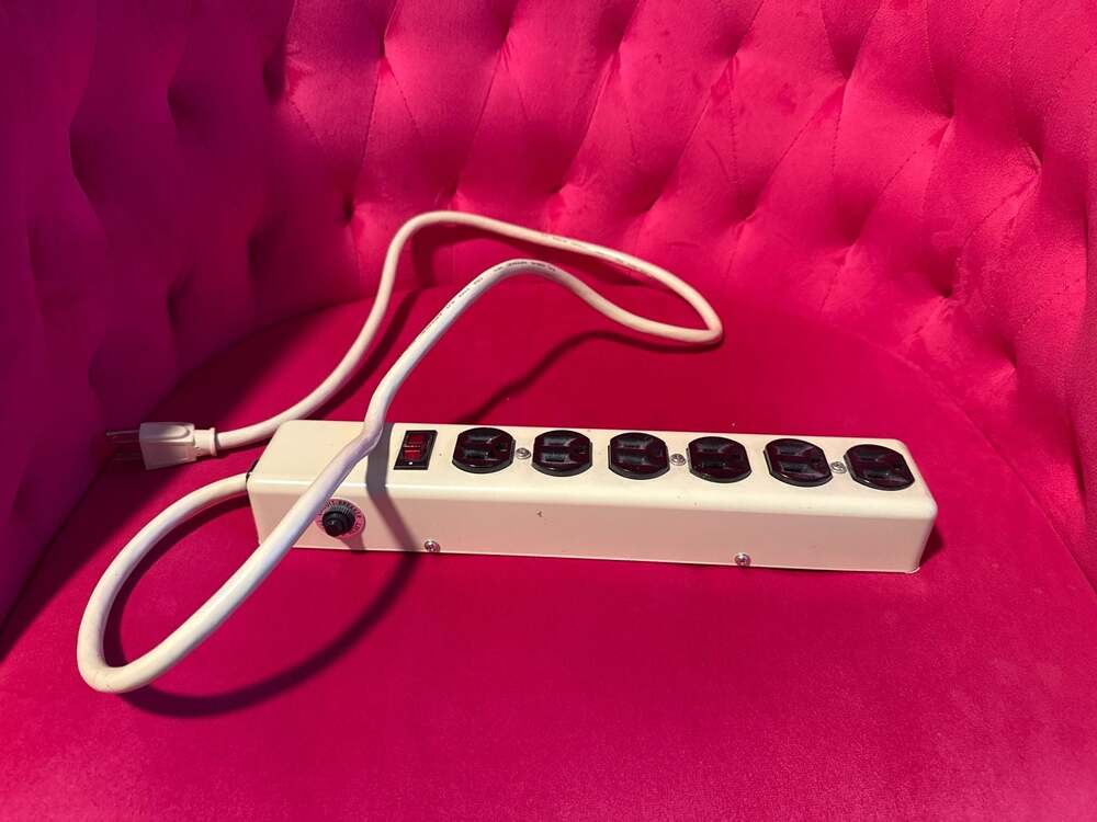 Wiremold PermaPower 6-Outlet Metal Power Strip with 6ft Cord and Circuit Breaker